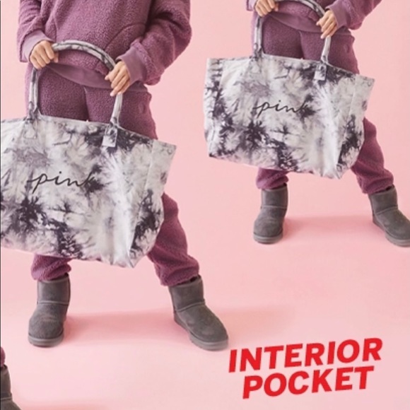 VS PINK Canvas Tote Bag - Picture 2 of 9